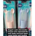 HEDİYE / TÜM SİPARİŞLERDE WEE BABY KORUMA KABLI ÇATAL KAŞIK SETİ HEDİYE / RENK SEÇİNİZ