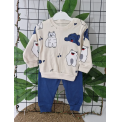 BEBECOCUKREYONU KAMPANYALI TAKIMLAR SERİSİ BEBE TAKIM / GÖZLÜKLÜ AYI LACİVERT