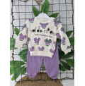 BEBECOCUKREYONU KAMPANYALI TAKIMLAR SERİSİ BEBE TAKIM / MOR MİCKEY KAFA NİGHT