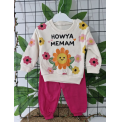 BEBECOCUKREYONU KAMPANYALI TAKIMLAR SERİSİ BEBE TAKIM / PAPATYA TEMALI FUŞYA