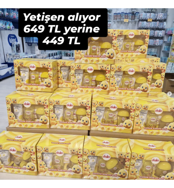 DALİN KAMPANYALI DÖRT PARÇA BEBEK BAKIM SETİ