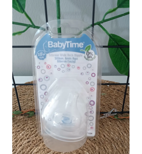BABY TİME 3 NO (18 AY+) SİLİKON GENİŞ AĞIZLI BİBERON EMZİĞİ
