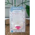 BABY TİME 3 NO (18+) SİLİKON DAMAKLI BEBE EMZİK / pembe kalpli
