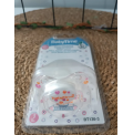 BABY TİME 3 NO (18+) SİLİKON DAMAKLI BEBE EMZİK / şeffaf turuncu baloncuk desen
