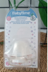 BABY TİME 3 NO (18+) SİLİKON DAMAKLI BEBE EMZİK / şeffaf turuncu baloncuk desen