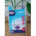 WEE BABY 3 NO (18+) ŞEFFAF DESENLİ DAMAKLI EMZİK/ mor baloncuk desen