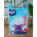 WEE BABY 3 NO (18+) ŞEFFAF DESENLİ DAMAKLI EMZİK / full mor