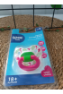 WEE BABY 3 NO (18+) ŞEFFAF DESENLİ DAMAKLI EMZİK / kuğulu pembe