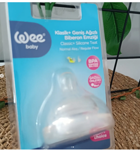 WEE BABY 2 NO (6-18 ay ) KLASİK GENİŞ AĞIZLI BİBERON EMZİĞİ