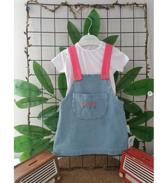 6ay/BABY BUU PENYE BLUZLU YUMUŞAK KOT BEBE ELBİSE