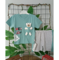 KARACON HELLO OYUNCAK AYILI ŞORTLU PENYE BEBE TAKIM / MİNT YEŞİLİ