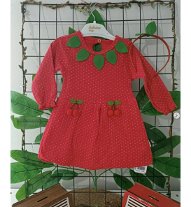 BEBEXEN KAMPANYALI PENYE BEBE ELBİSE ÇEŞİTLERİ / PONPONLU KİRAZLI VE TAÇ HEDİYELİ