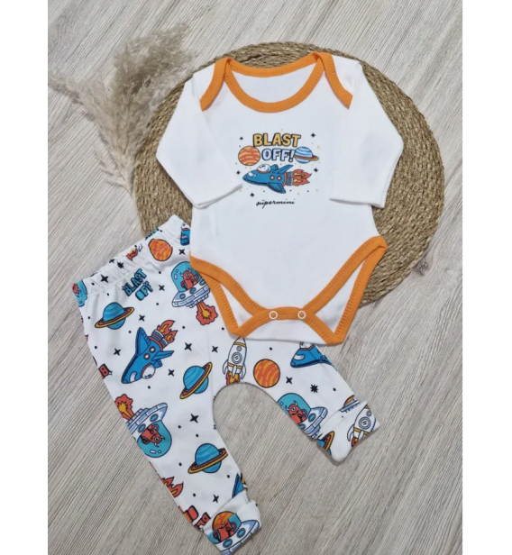 SÜPERMİNİ BADİLİ YUMUŞAK PENYE BEBE TAKIM ÇEŞİTLERİ / ROKET TEMALI