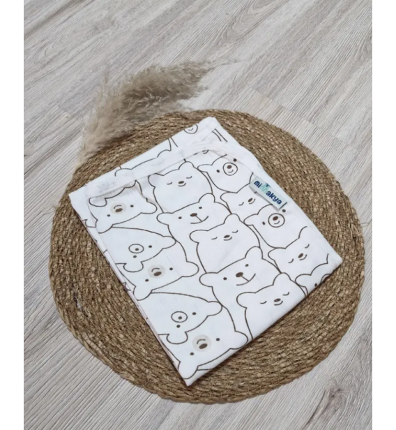 MİNNAKYA 80*90 CM TEK KAT BEBE BATTANİYE ÇEŞİTLERİ / ÜST ÜSTE AYICIKLAR