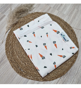 MİNNAKYA 80*90 CM TEK KAT BEBE BATTANİYE ÇEŞİTLERİ / HAVUÇ DESEN