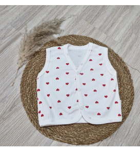 KAMPANYALI FİTİLLİ PENYE ÖNDEN ÇITÇITLI BEBE YELEK ÇEŞİTLERİ / MİNİ KALP DESEN