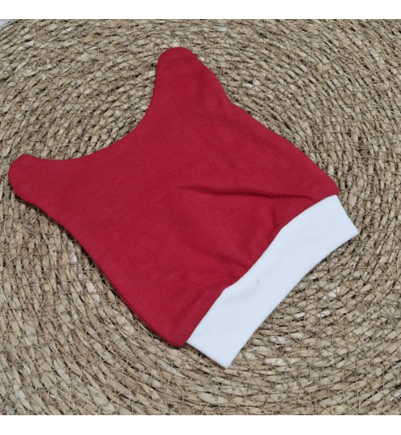 BABYCAN YENİDOĞAN BEBE BERE-KIRMIZI BEYAZLI