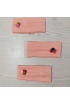 ALLBERO GÜLLÜ TURUNCU PENYE BANDANA 0-6 AY